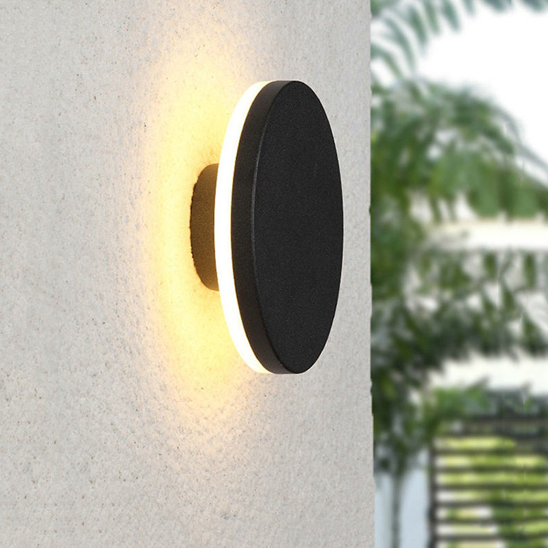 LED Indoor Wall Light Round Shape Aisle Light Exterior Wall Balcony Corridor Aluminum vanity light small bedside lamps