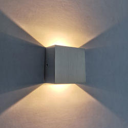 8W Simple Nordice style Energy saving indoor light up down Aluminum RGB LED sconce lamp stair light corridor light