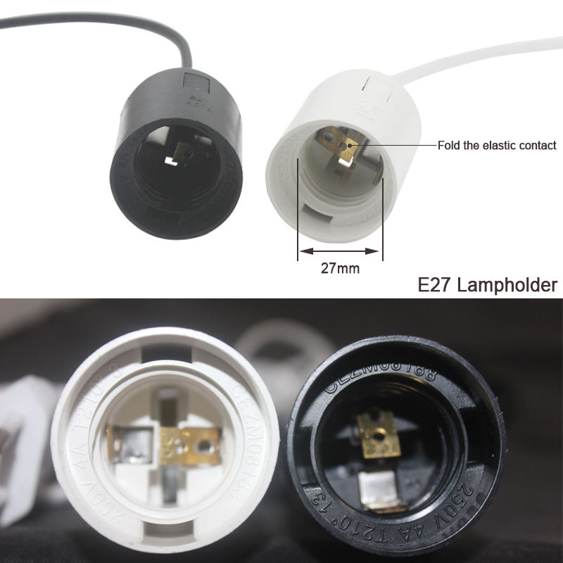 1.8m Power Cord Cable E27 Lamp Bases EU plug with switch wire for Pendant LED Bulb e27 Hanglamp Suspension Socket Holder