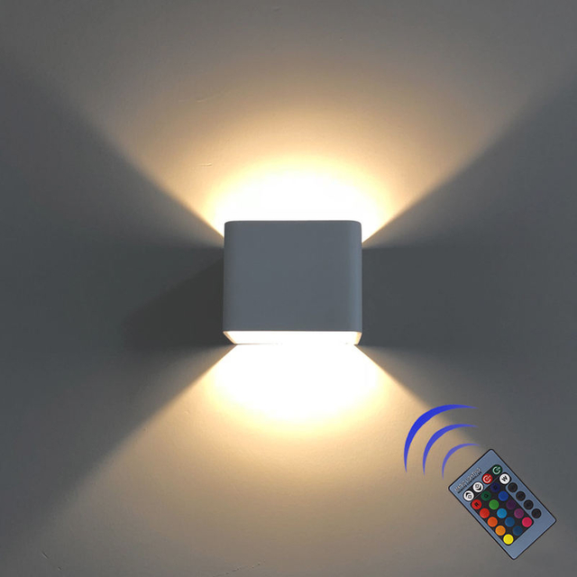 Indoor wall bracket lamp villa decoration wall mounted color changing easy installing wall LED nightlight