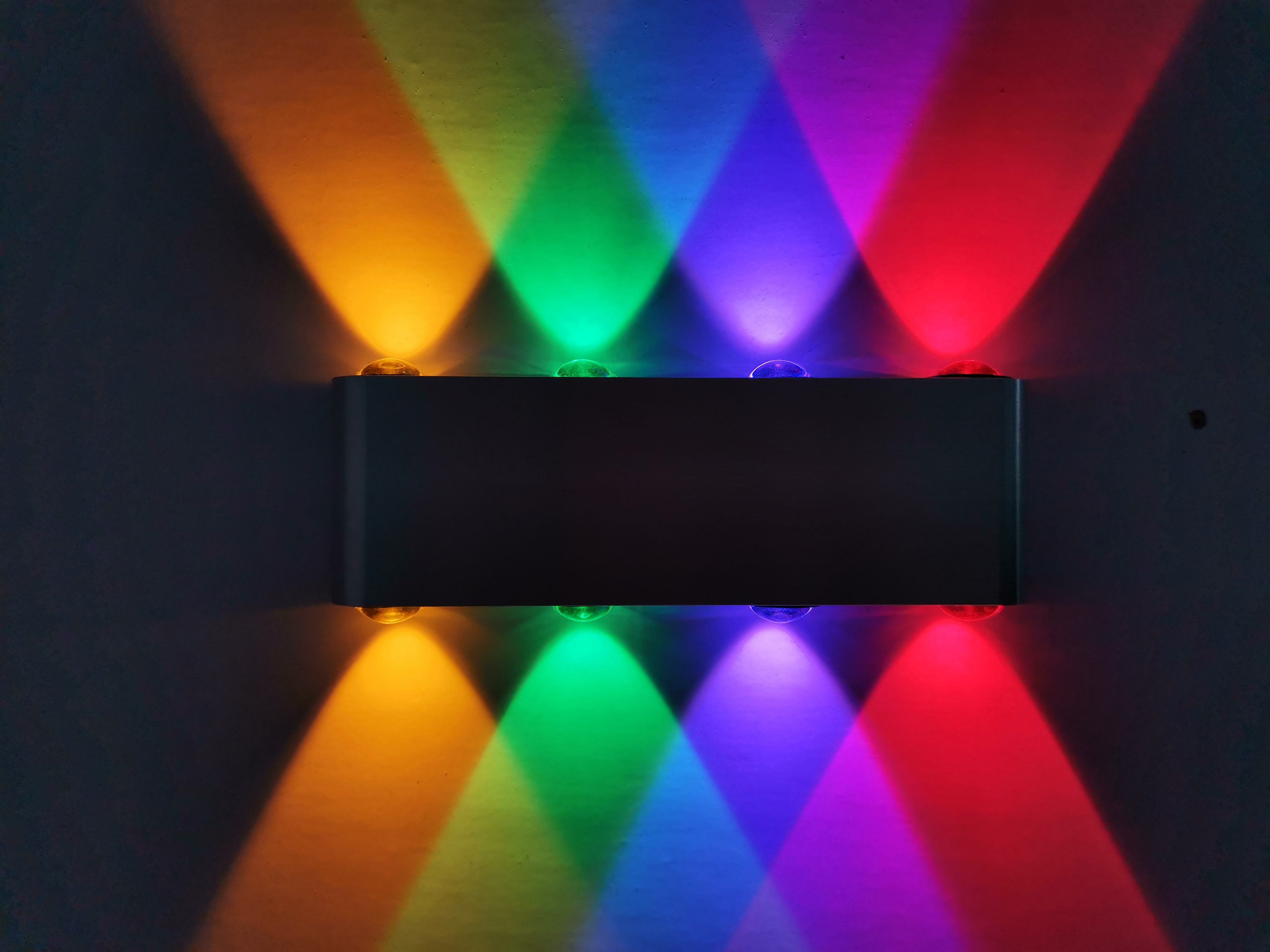 8W Simple Nordice style Energy saving indoor light up down Aluminum RGB LED sconce lamp stair light corridor light