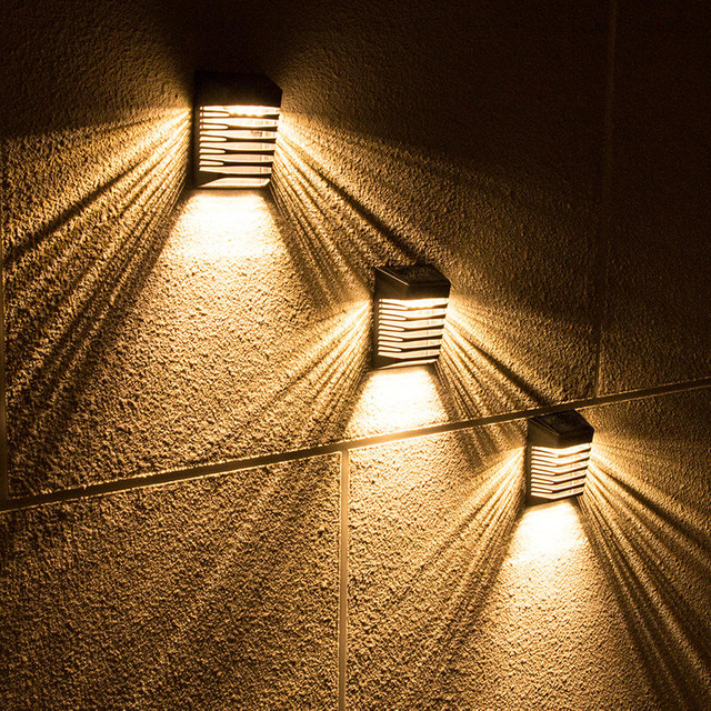  Outdoor Waterproof Activated Wall Lamp Led Solar Wall Light Motion Sensor Garden lights for Courtyard Outdoor Lighting