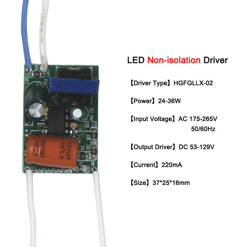 led driver Bare board driver Lighting Transformers LED downlight ceiling lamp parts non-isolated Input 220V drive lamp industry electronic transformer 220mA indoor Power Supply