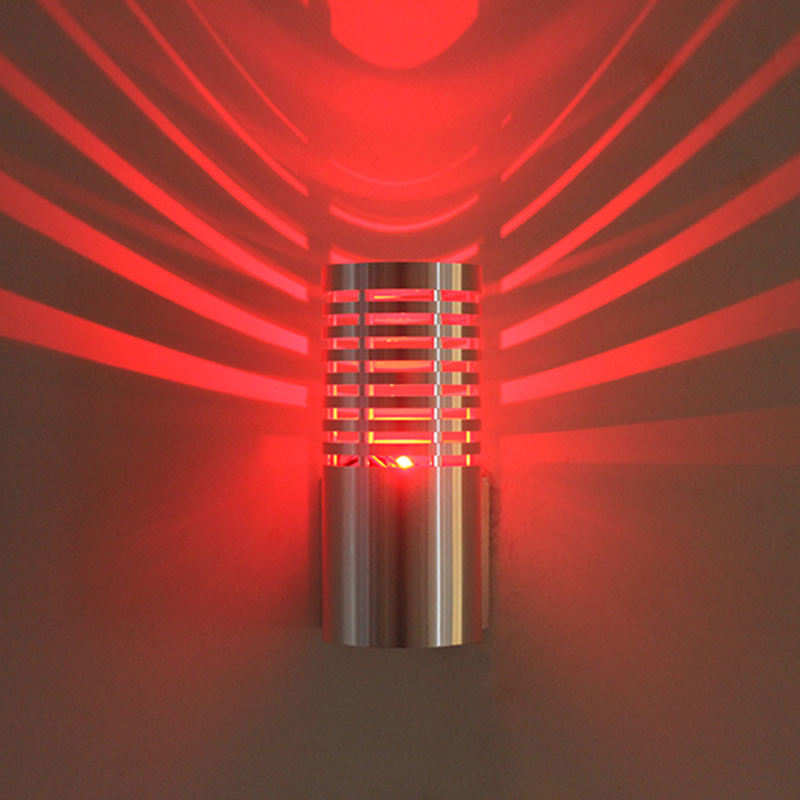 Indoor 3W Cylindrical LED rgb wall lamp AC85-265V Aluminum Bedroom Decorative led wall sconce Hallway Staircase LightingIndoor 3W Cylindrical LED Rgb Wall Lamp AC85-265V Aluminum Bedroom Decorative Led Wall Sconce Hallway Staircase Lighting