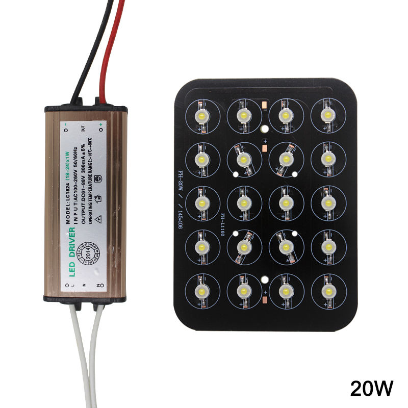 LED Chip 12W 18W 20W 24W 30W 36W 48W High Power Lamp Bulb Diodes AC85-265V LED Waterproof Driver for Buried lights Luminary
