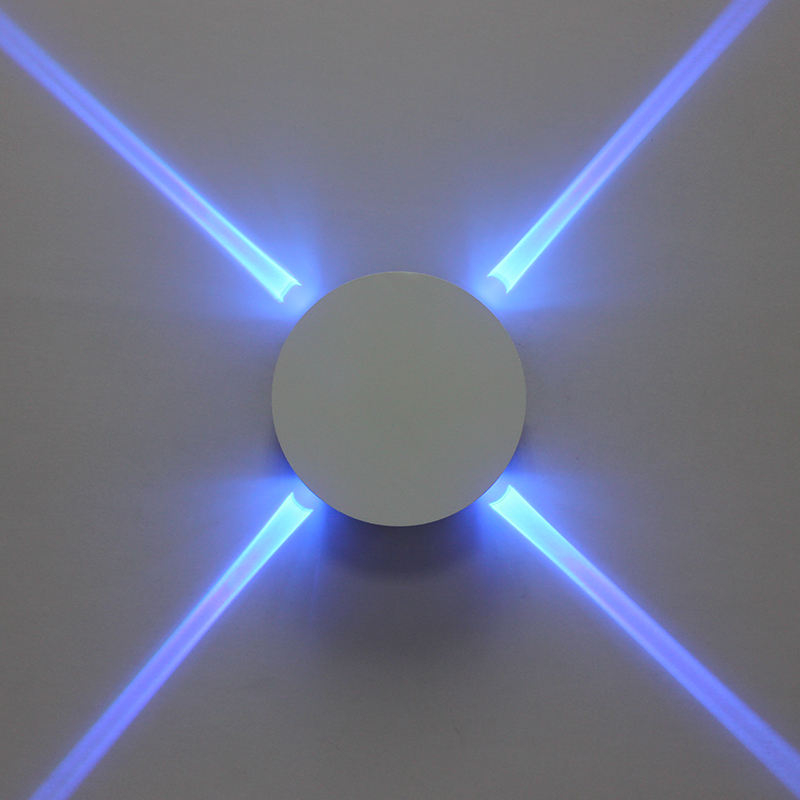 12W square Led cross star wall lamp indoor sconce lighting warm light cold light RGB remote controller