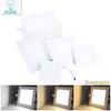 Ultra-thin Dimmable Real Full Power Square LED Panel Ceiling Lamp LED down light 3W/4W/6W/9W/12W/15W/18W/24W Warm/Cold White