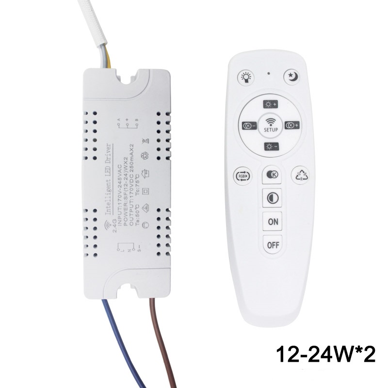 2.4G WIFI Safety Plastic Driver 15-24W Bluetooth Connection Lighting Power Transformer AC100-240VLED Ceiling Light Fixture