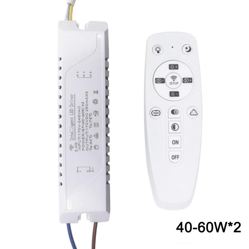 12-60W*2 LED intelligent driver AC170-245V 2.4G WIFI Power Supply Lighting Transformers for Phone Control Lamp