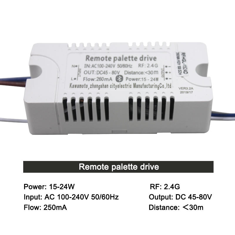 2.4G WIFI Safety Plastic Driver 15-24W Bluetooth Connection Lighting Power Transformer AC100-240VLED Ceiling Light Fixture