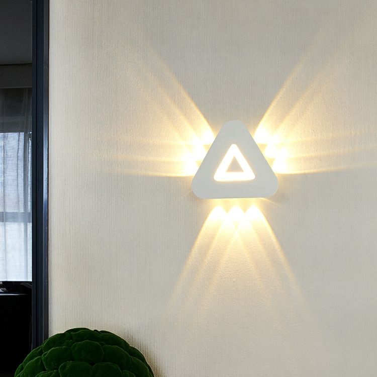 Modern Minimalist Triangle Shape LED Wall Lamps Nordic Style Outdoor Wall Lamps Living Room 12W AC85-265V Simple Fancy Lighting