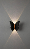 NEW 6W High quality lamp fancy Butterfly Waterproof Lamp Black Gold Shell wall lamp and outdoor nightlight