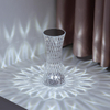 Small Waist Crystal 16 Color Table Lamp Bar Table Atmosphere Lamp Unplugged Bedroom Bedside Lamp Birthday Gift for Girlfriend