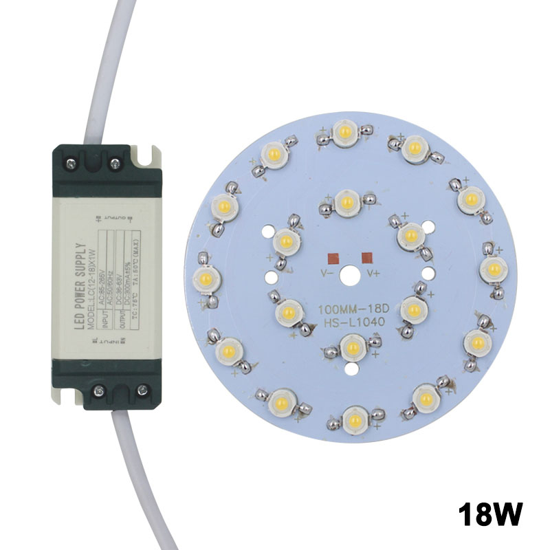 24W LED bulb spot light Star high power chip board panel LED plastic shell power supply driver