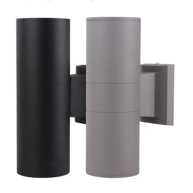6W COB Up Down Waterproof IP65 Porch Lamp Dual-Head Outdoor Cylinder Indoor Balcony Fixture Led Wall Light Wall Lamp