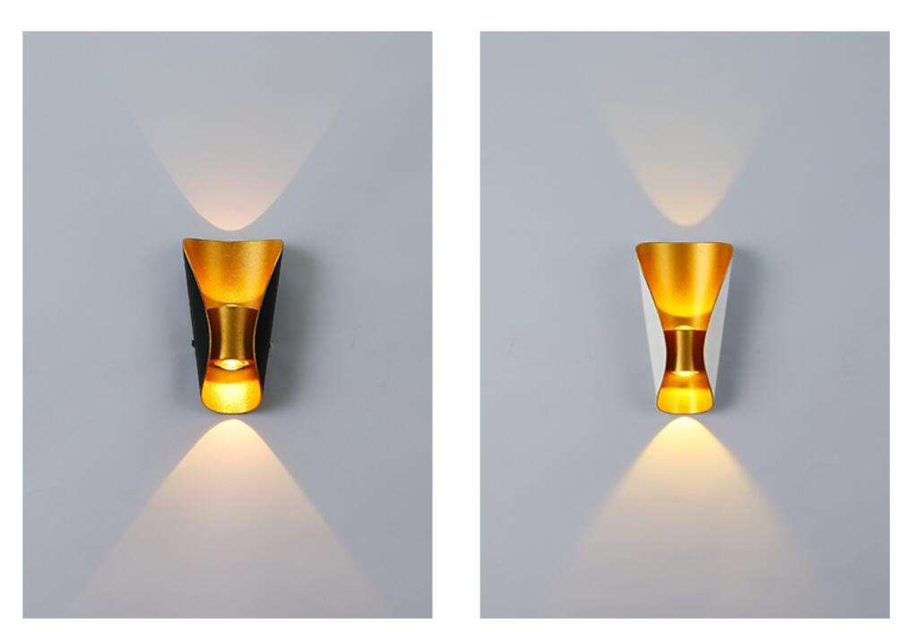 Decorative led lamp small size Boat shape wall lamp up and down modern indoor outdoor light