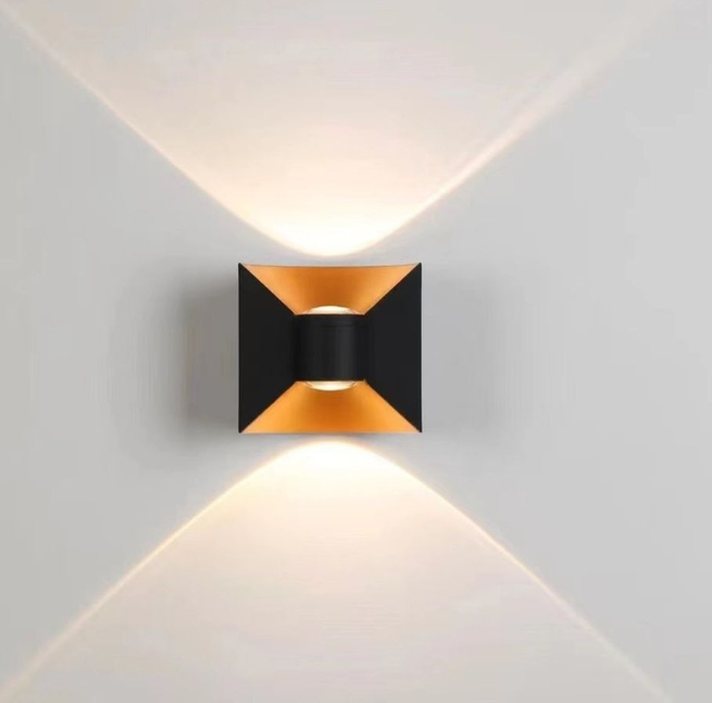 Decorate Modern Contemporary Garden Aluminum Outdoor Wall Light Up Down LED Wall Lights GU10 360 Degree