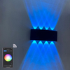 Smart home WiFi APP Controlled 85-265V RGBW IP65 aluminum waterproof led garden lamp smart led outdoor up and down wall light