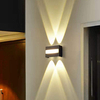Waterproof Strip Wall Panel Light Highlight Luxury Garden Wall Lights Wall Mount Lighting Aluminum Landscape Garden Outdoor