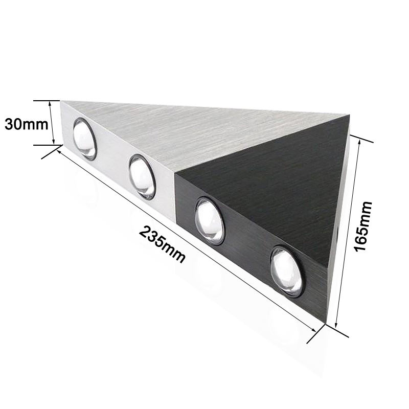 Hagood New Arrival 5W Triangle Decorative Led Wall Light AC85-265V Indoor Lighting Scandinavian Simple Modern Vintage