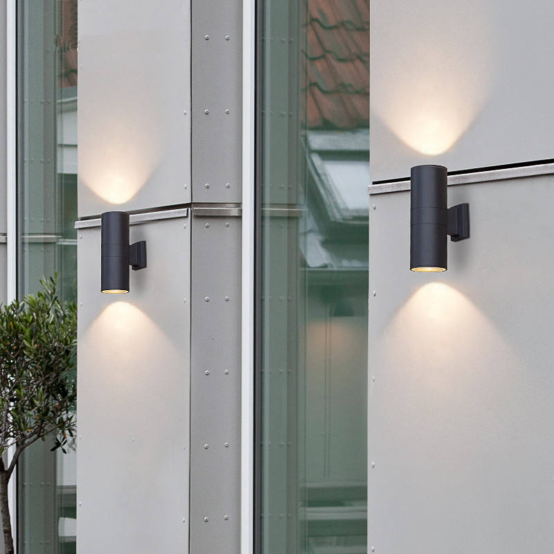 6W 12W COB Up Down Waterproof IP65 Porch Lamp Dual-Head Outdoor Cylinder Indoor Balcony Fixture Led Wall Light Wall Lamp