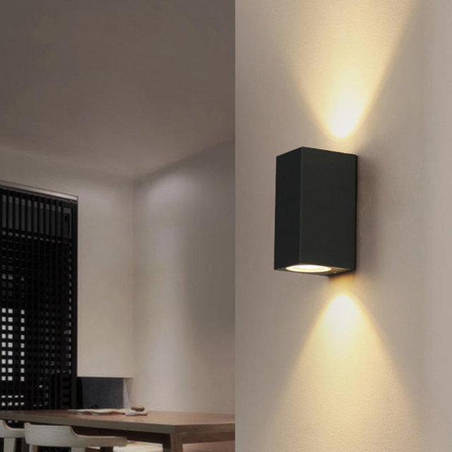 Waterproof Mount Up And Down Garden Exterior Light Sconce Large Outdoor Wall Mounted Led