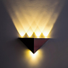 Factory supply LED large triangle wall lamp 5W aluminum corridor light KTV bedroom living room background wall decoration lamp