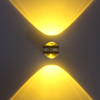 2W 6W Indoor Crystal Light Up And Down Wall Lamp RGB Wall Lamp Round Wall Lamp Glass Wall Lamp