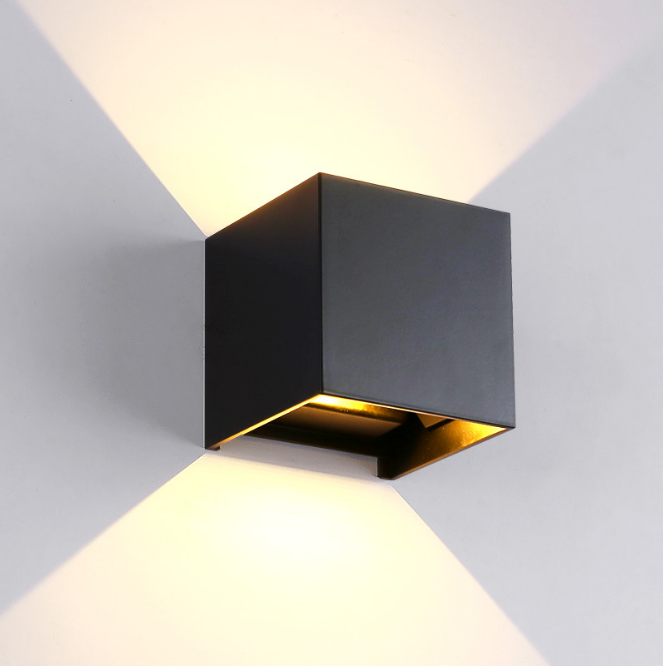 Led wall sconce lamp rgb indoor solar light Led Wandlamp Aluminium Outdoor IP65 Waterdicht Up Down Lighting outdoor led wall sconce
