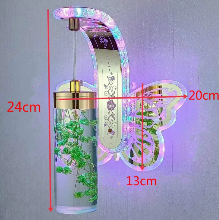 New Bedside Led Wall Light Bedroom Hotel Simple Bathroom Lights Modern Creative True Flower Amber led Wall Lamp