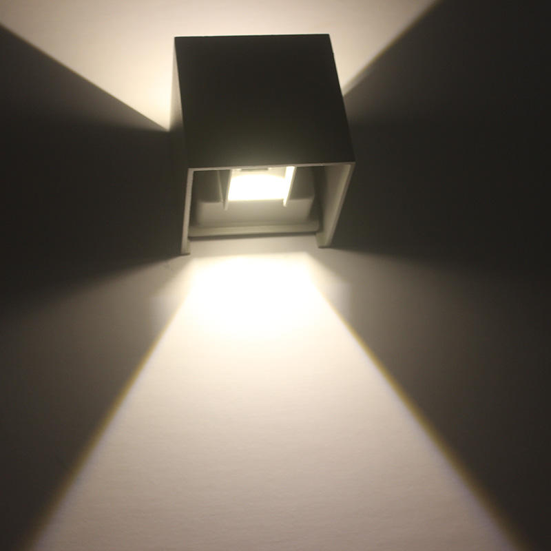 Industrial Style AC85-265V Waterproof IP65 Adjustable Beam Aluminum Outdoor LED Cube Waterproof Wall Light