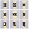 12W Letter Shaped Wall Lamp Up And Down Light Outdoor Led Wall Sconce Modern Outdoor Wall Sconce Black Outdoor Sconce Black Outdoor Wall Sconce