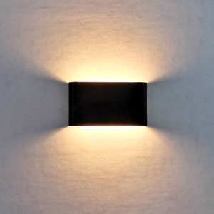 6W 12W 14W Rectangle Led Wall Lighting Black And White Shell Led Sconce Light Indoor Led Light Strips Indoor