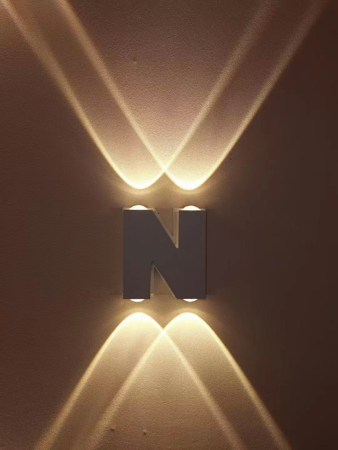 Hagood 3D Led House Numbers Light Outdoor Waterproof Home Hotel Door Plates Stainless Steel Illumilous Sign Address Free Adapter