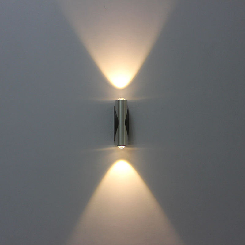 Simple Style 2W 6W LED Wall Sconce AC85-265V Aluminum Delikat Bedside Lighting for Indoor Hotel Stair Aisle Light Fixture
