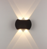 Antique Exterior Wall Lights Aluminum Garden Mounted Lantern Waterproof Outdoor Led Wall Lighting Fixture Black Street Glass