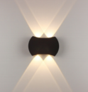Antique Exterior Wall Lights Aluminum Garden Mounted Lantern Waterproof Outdoor Led Wall Lighting Fixture Black Street Glass