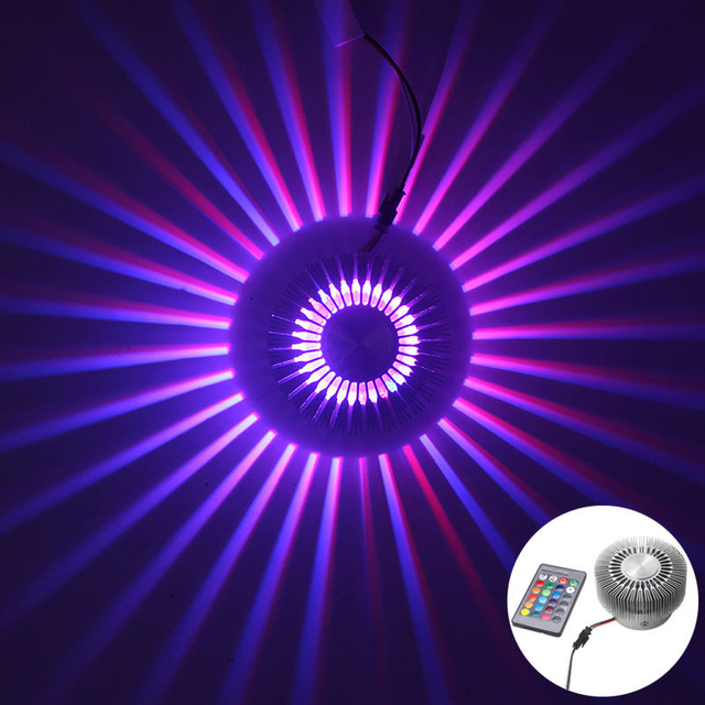 Indoor Lighting RGB Sunflower Wall Lamp Decorative Wall Mounted for Home Interior Luminary Stairs Light Rgb Led Wall Lamp