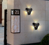 3W Outdoor Wall Lamp Waterproof Corridor Stair Courtyard Door Outdoor LED Super Bright Waterproof Lamp Triangle Outdoor Lamp
