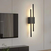6W Long strip wall lamp living room background wall study bedroom bedside lamp simple modern Nordic light luxury creative grid