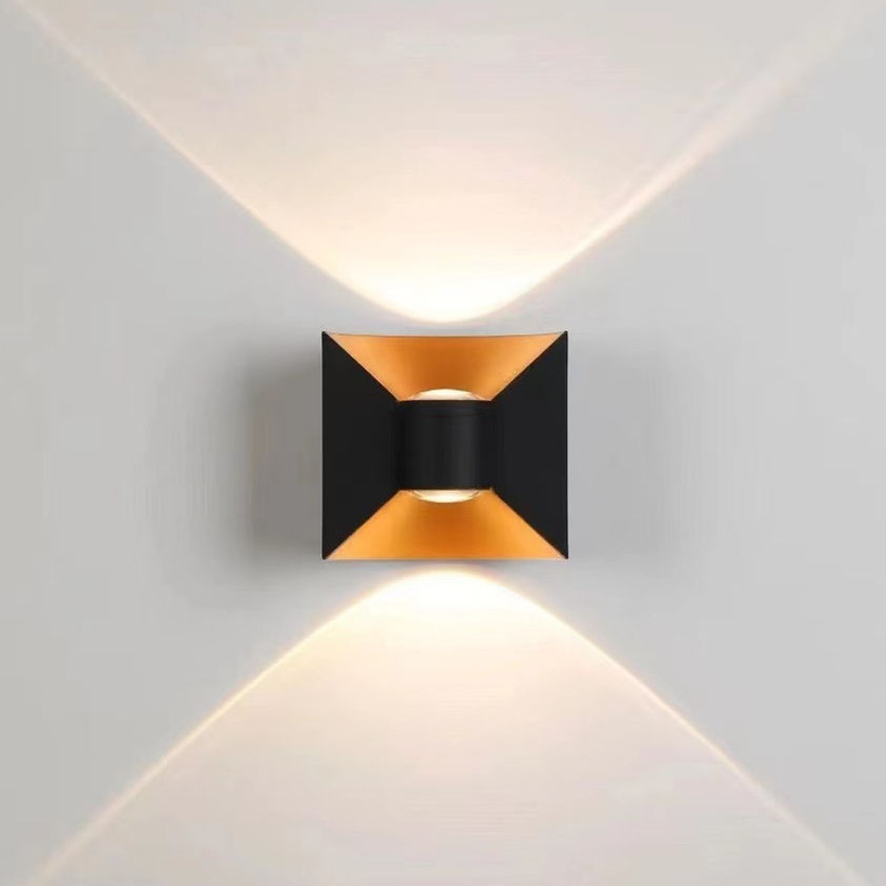 6W Bow Wall Lamp Waterproof LED Wall Light Factory Price Black And White Housing Garden Household Decorative Lights