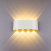 4W 6W 8W 10W 12W Oval Up And Down Outdoor Waterproof Wall Lamp Mounted Waterproof IP65 Exterior Wall Light Porch Garden Light