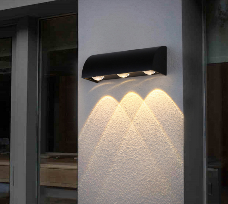 3W 6W Led Wall Light IP65 Waterproof Outdoor Led Wand Lamp for Garden Body in Aluminum Wall Sconce Outdoor Wall Mount Led Light