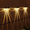 Warm White LED Solar Lamp Path Stair Outdoor Garden Lights Solar Power Balcony Light Decoration for Patio Stair Fence goods