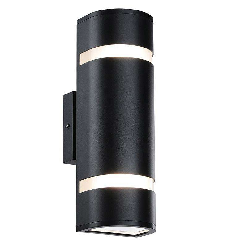 Modern Black Water Proof Wall Mount Light Aluminum Wall Sconce 2 Light Outdoor Wall Light AC85-265 Up And Down Lamp
