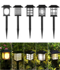 House Type Outdoor Waterproof LED Solar Light Solar lawn lamp Mini Solar Light Garden Powered Cottage Style Spike Spot Small House