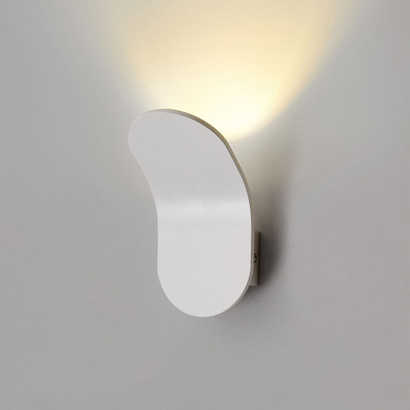 5W LED Indoor Wall Light High Quality Night Light Brown Black White Gray Shell Housing Modern LED Wall Light