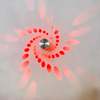 RGB Flower LED Wall Lamp Wall Mounted Remote Projection Colorful Wall Light Luminaire For Party Bar Lobby KTV Home Decoration