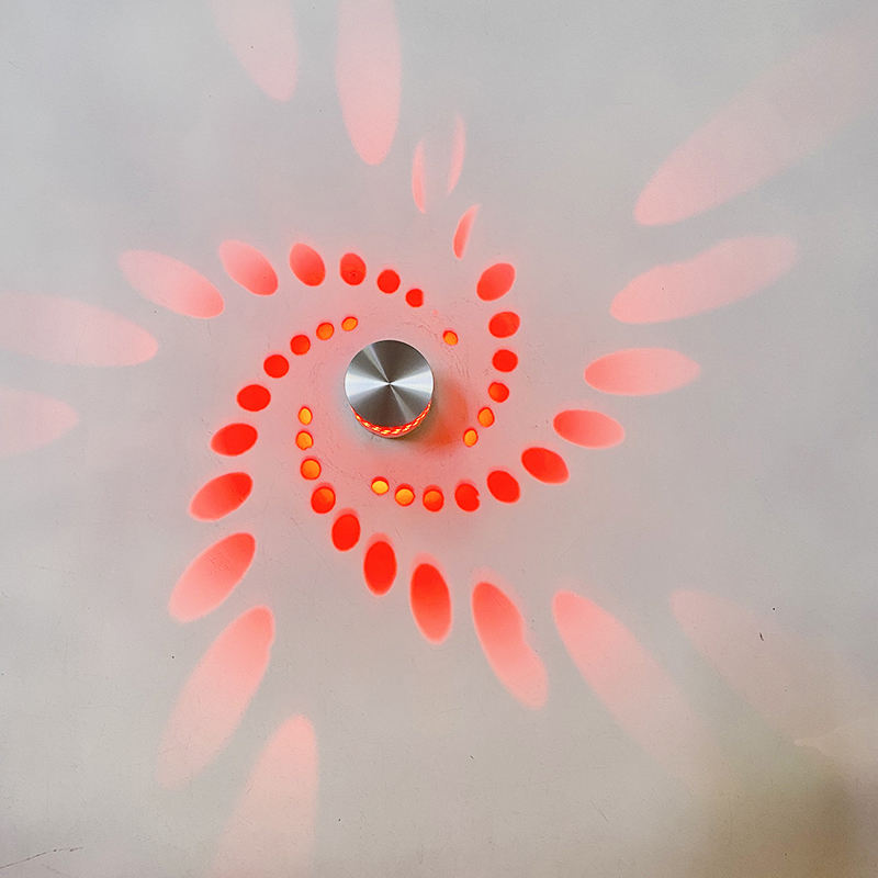RGB Flower LED Wall Lamp Wall Mounted Remote Projection Colorful Wall Light Luminaire For Party Bar Lobby KTV Home Decoration