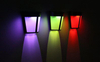 Black Transparent Down Solar Wall Lamp Outdoor Waterproof Household Garden Terrace Balcony Atmosphere Decor Light